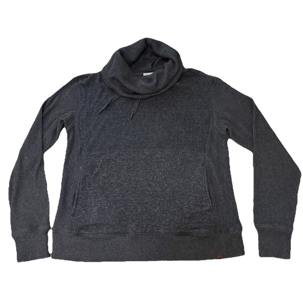 RIPCURL Women’s Black Ombré Knit Jumper Pullover Roll Neck Long Sleeve Size XS